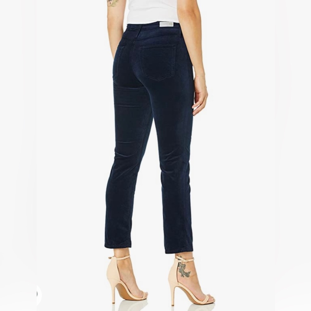 AG Adriano Goldschmied Women's Velvet Isabelle High-Rise Straight Crop